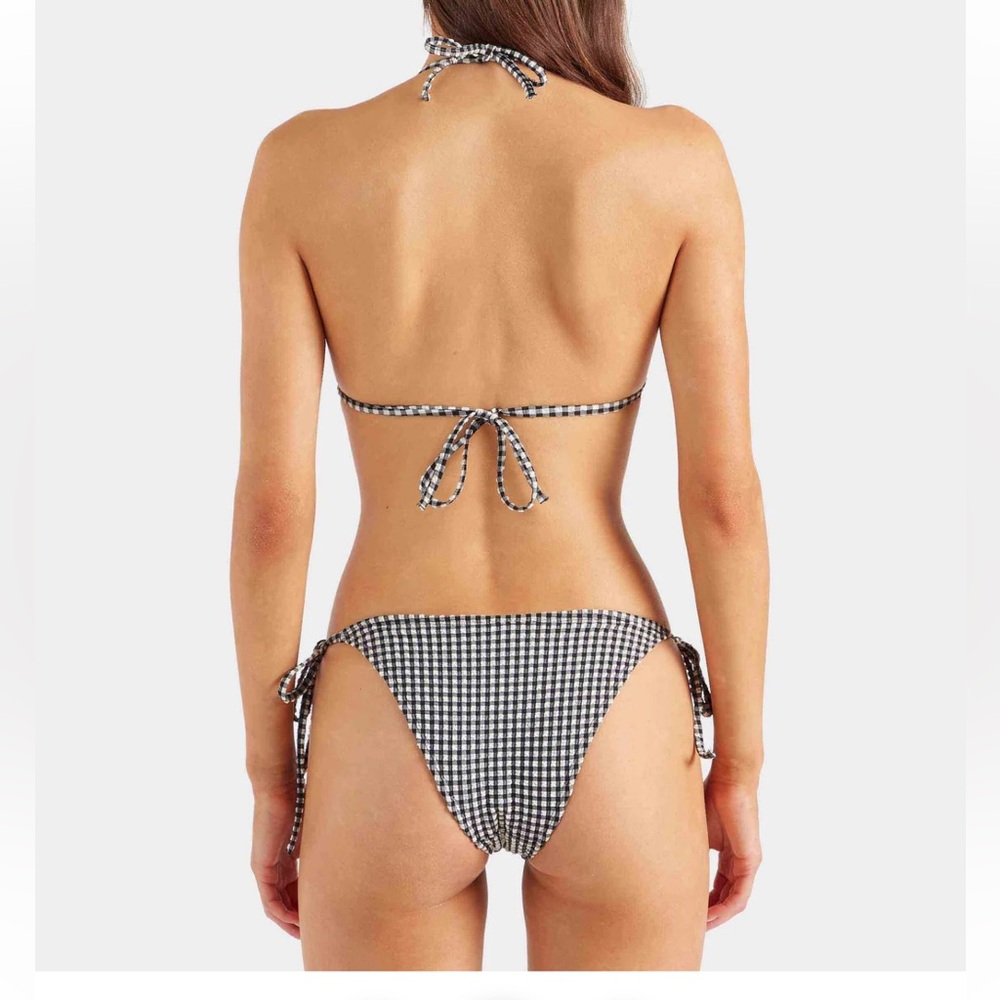 BNWT hunza G Gingham Seersucker Sabrina Bikini set - Picture 7 of 8